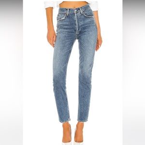 Agolde Riley high rise straight crop 28